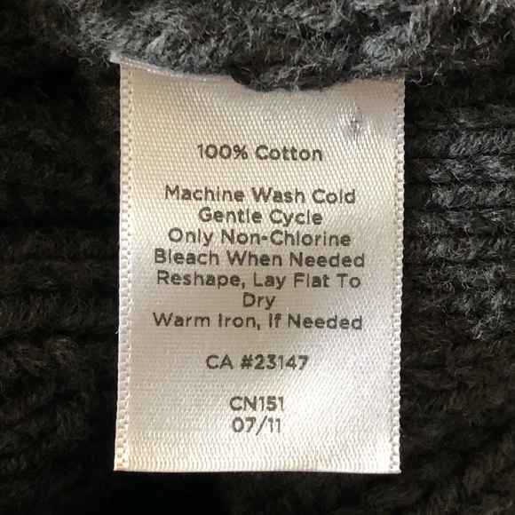 ⭐️Talbots⭐️Chunky Cable Knit Gray Sweater Cardigan Jacket Top SP sz Small Petite - Picture 6 of 11